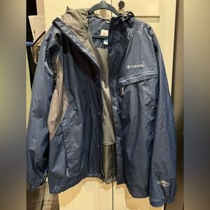 Columbia Sportswear Navy and Charcoal Jacket